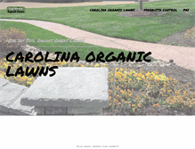 Tablet Screenshot of carolinaorganiclawns.com